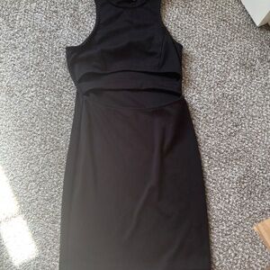 Black Mini Cut Out Dress
